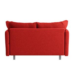 Slaapbank Florenz geweven stof - Rood - Breedte: 156 cm