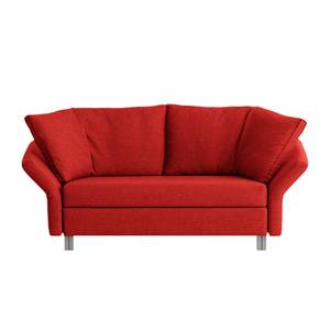 Slaapbank Florenz geweven stof - Rood - Breedte: 156 cm