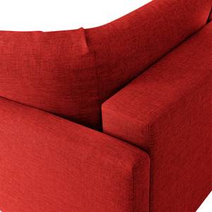 Slaapbank Florenz geweven stof - Rood - Breedte: 156 cm