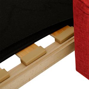 Divano letto Firenze Tessuto - Rosso - Larghezza: 156 cm