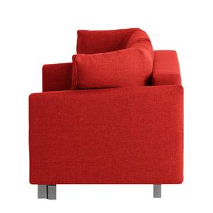 Canapé convertible Florenz Tissu - Rouge - Largeur : 176 cm