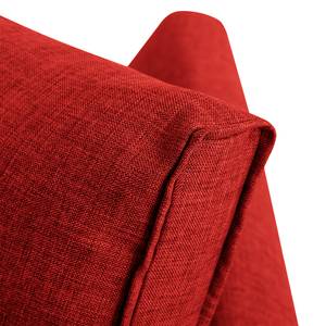 Canapé convertible Florenz Tissu - Rouge - Largeur : 176 cm