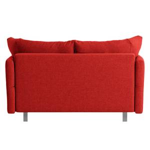 Canapé convertible Florenz Tissu - Rouge - Largeur : 176 cm