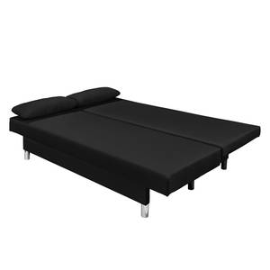 Schlafsofa Homely Webstoff Schwarz / Gelb