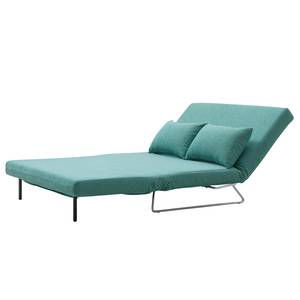 Schlafsofa Frizzo Blau - Gelb - Textil - 136 x 82 x 87 cm