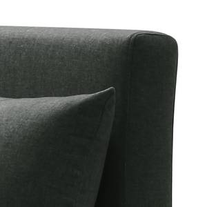 Slaapbank Frizzo geweven stof Grijs - Textiel - 136 x 82 x 87 cm