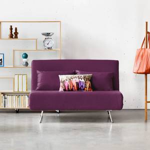 Schlafsofa Frizzo Webstoff Webstoff - Stoff Zahira: Aubergine