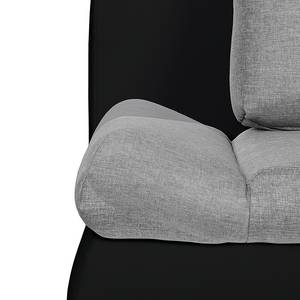 Schlafsofa Girard I Kunstleder / Webstoff - Schwarz / Grau