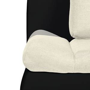 Schlafsofa Girard II Kunstleder / Webstoff - Schwarz / Beige