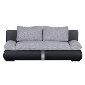 Schlafsofa Girard III Kunstleder / Strukturstoff - Schwarz / Grau