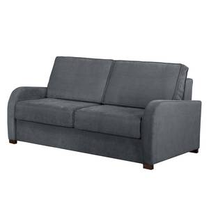 Schlafsofa Glan Microfaser Grau