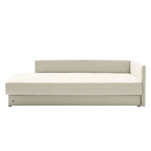 Schlafsofa Guest Webstoff Hellbeige - Armlehne davorstehend rechts - 4 Kissen