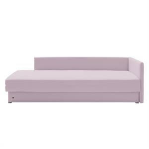 Schlafsofa Guest Webstoff Mauve - Armlehne davorstehend rechts - 2 Kissen