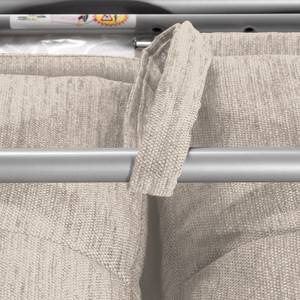 Canapé convertible Henning I Tissu Tissu Kiara : Beige-Gris I