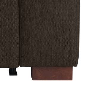 Canapé convertible Henning I Tissu Tissu Kiara : Gris-Marron