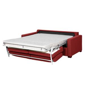 Canapé convertible Henning I Tissu Tissu Kiara : Rouge