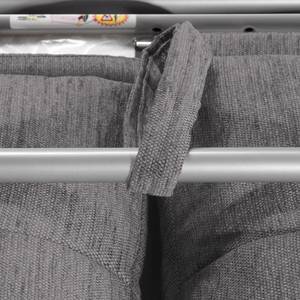 Canapé convertible Henning II Tissu Tissu Kiara : Gris