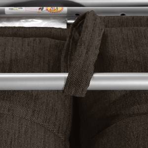 Canapé convertible Henning II Tissu Tissu Kiara : Gris-Marron