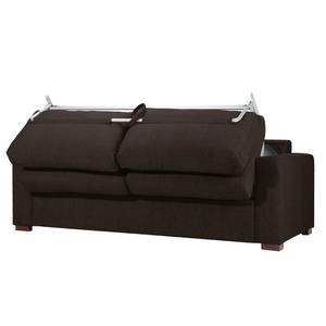 Schlafsofa Henning II Webstoff Stoff Kiara: Schwarz-Braun