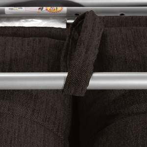 Canapé convertible Henning II Tissu Tissu Kiara : Noir-Marron