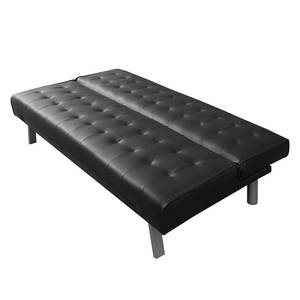 Schlafsofa Hillside Kunstleder - Schwarz