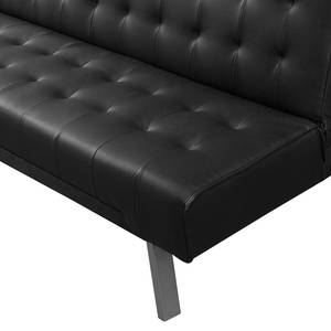 Canapé convertible Hillside Imitation cuir - Noir