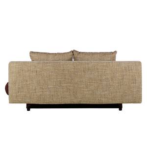 Schlafsofa Homesta Kunstleder / Strukturstoff - Braun / Beige