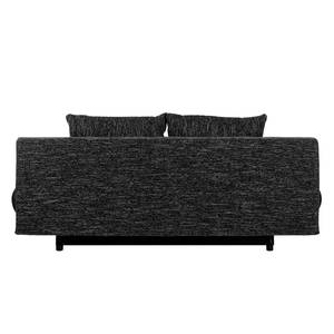 Divano letto Homesta Similpelle/Tessuto strutturato - Nero