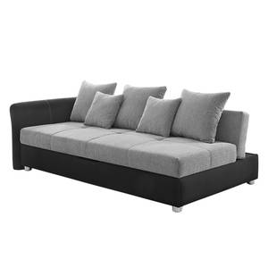 Canapé convertible Howell Tissu / Tissu structuré - Noir / Gris