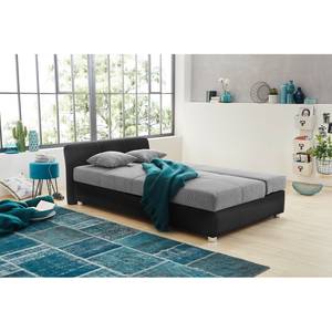 Schlafsofa Howell Webstoff/Strukturstoff - Schwarz/Grau