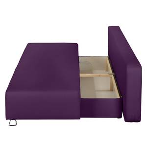 Canapé convertible La Vernia Tissu - Violet foncé