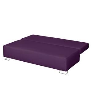 Canapé convertible La Vernia Tissu - Violet foncé