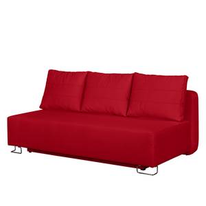 Schlafsofa La Vernia Webstoff Rot