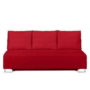 Canapé convertible La Vernia Tissu - Rouge