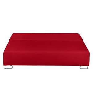 Canapé convertible La Vernia Tissu - Rouge