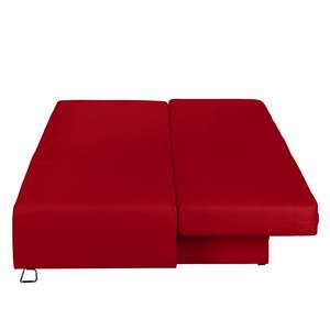 Schlafsofa La Vernia Webstoff Rot