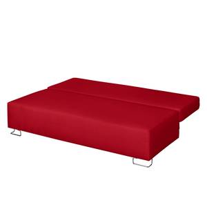 Canapé convertible La Vernia Tissu - Rouge