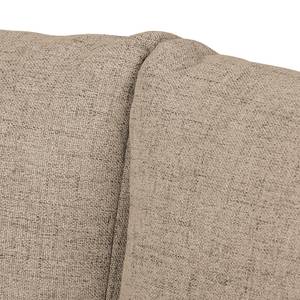 Sofa-lit LATINA avec accoudoir XL Bois Tissu - Tissu Barona: Cappuccino - Largeur : 196 cm