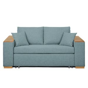 Sofa letto LATINA con bracciolo XL Legno Tessuto Barona: grigio talpa - Larghezza: 176 cm