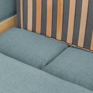 Sofa-lit LATINA avec accoudoir XL Bois Tissu - Tissu Barona: Gris pigeon - Largeur : 196 cm