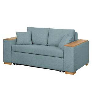 Sofa-lit LATINA avec accoudoir XL Bois Tissu - Tissu Barona: Gris pigeon - Largeur : 176 cm