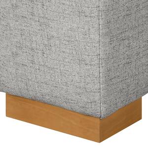 Schlafsofa LATINA mit XL Armlehne Holz Webstoff - Webstoff Barona: Granit - Breite: 176 cm