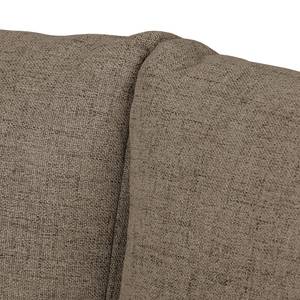 Sofa-lit LATINA avec accoudoir XL Bois Tissu - Tissu Barona: Havanna - Largeur : 196 cm