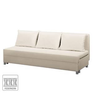 Schlafsofa Lapley Webstoff Beige - Textil - 195 x 80 x 73 cm