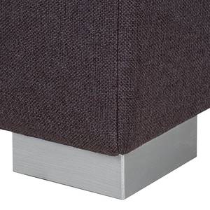 Canapé convertible Latina X Tissu - Marron gris / Gris - Largeur : 165 cm