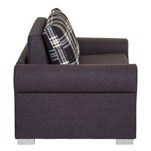 Schlafsofa Latina X Webstoff Graubraun / Grau - Breite: 165 cm