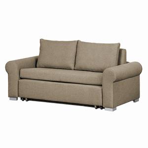 Canapé convertible LATINA Basic Country Tissu - Tissu Doran : Beige - Largeur : 165 cm