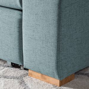 Sofa-lit LATINA avec accoudoir XL Bois Tissu - Tissu Barona: Gris pigeon - Largeur : 196 cm