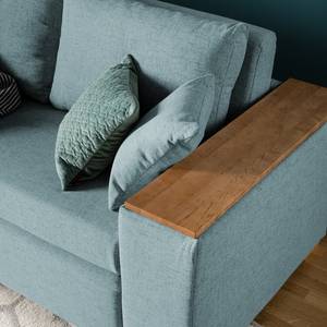 Sofa-lit LATINA avec accoudoir XL Bois Tissu - Tissu Barona: Gris pigeon - Largeur : 176 cm