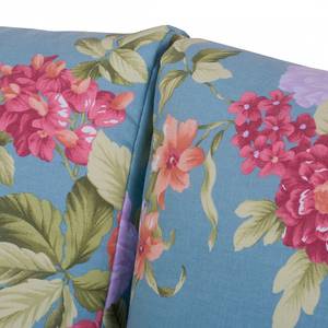 Canapé convertible LATINA Basic Country Tissu - Multicolore - Tissu Noralie: Bleu/Rose vif - Largeur : 165 cm